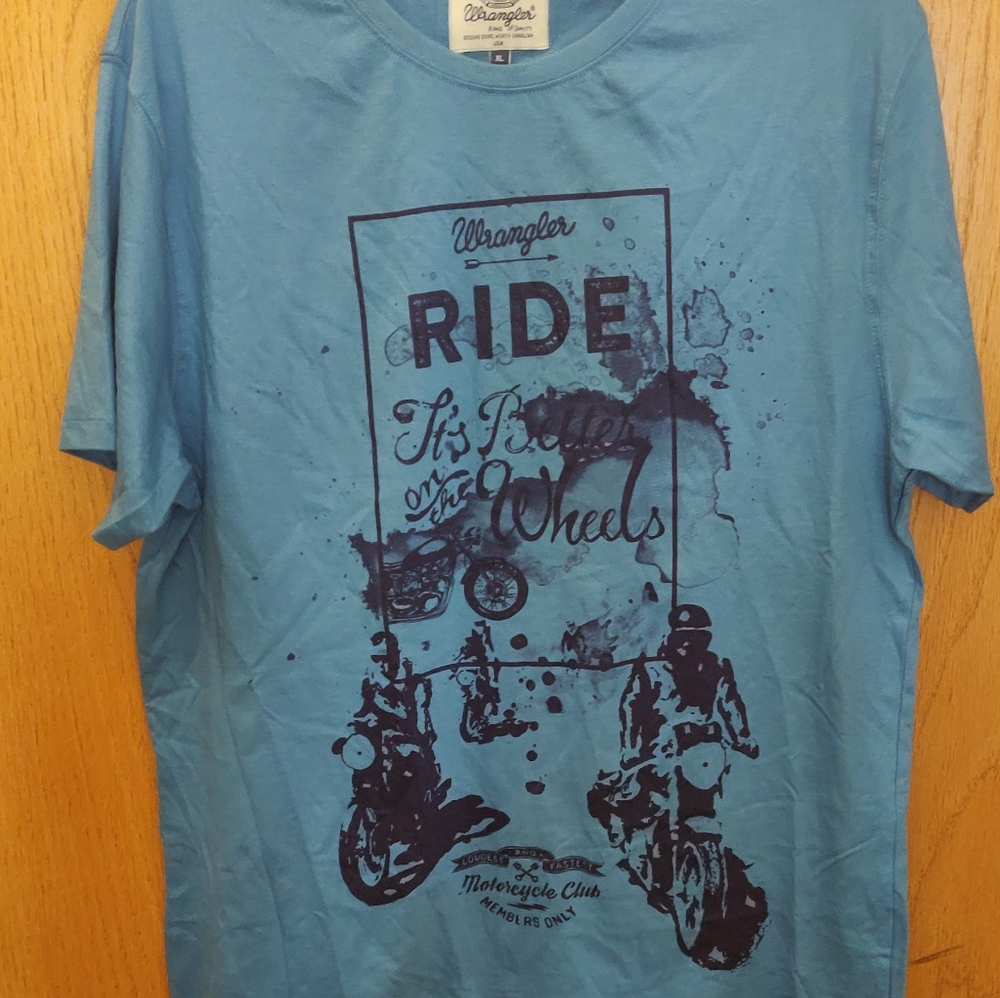 New Wrangler motorcycle club tshirt XL